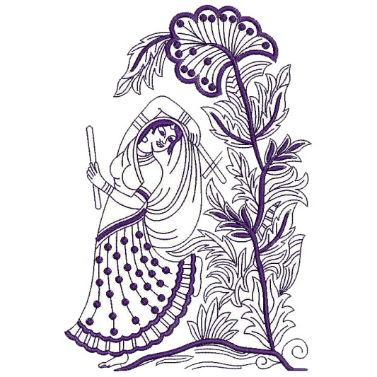 Panihari Applique Embroidery Design 25838