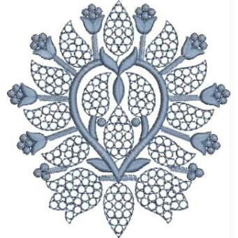 Paisley Leaf Cushion Applique Embroidery 25840