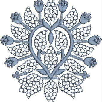 Paisley Leaf Cushion Applique Embroidery 25840