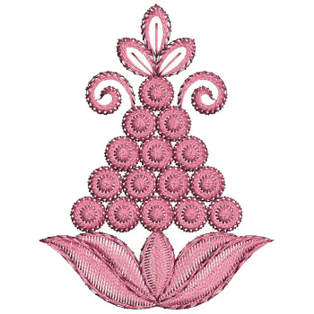 Flat Embroidery Applique Design 25843