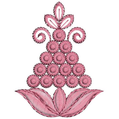 Flat Embroidery Applique Design 25843