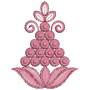 Flat Embroidery Applique Design 25843