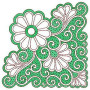 Farasha Corner Embroidery Design