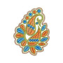Rhinestone Bead Work Paisley Embroidery Designs