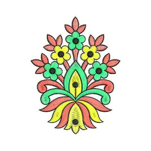 Coat Dress Applique Embroidery Design