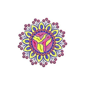 Tiny Emboss Pattern Embroidery Applique Design 2858