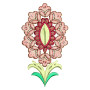 3.93 x 2.24 Inch Applique Embroidery Design