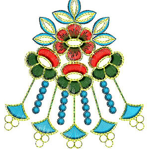 Heirloom Flower Patch Embroidery Design 30012