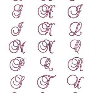Metal Thread Alphabet 30154 Download | 26 Designs