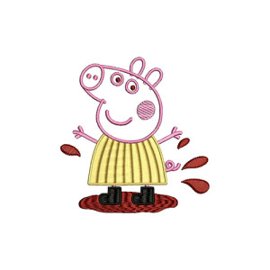 Peppa Pig Embroidery Design