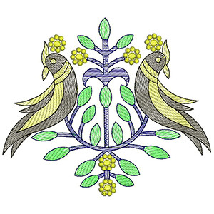Bird Applique Embroidery Design 30236