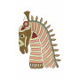 Tribal Horse Head Motif Embroidery Design