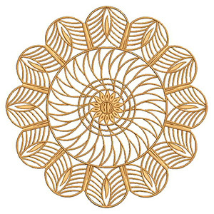 Free Standing Patch Flower Embroidery Design