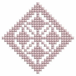 Cross Stitch Applique Embroidery For Table Cloth