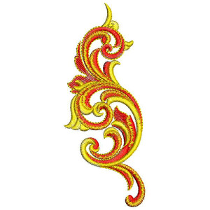 Curtain Applique Embroidery Design 30268