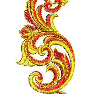 Curtain Applique Embroidery Design 30268