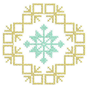 Cross Stitch Embroidery For Table Runner