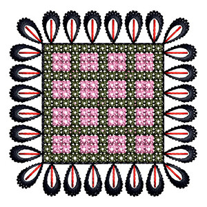 Applique Embroidery Design 30312