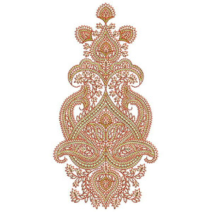 Kashmiri Applique Embroidery Design