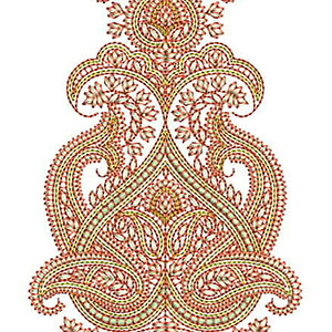 Kashmiri Applique Embroidery Design