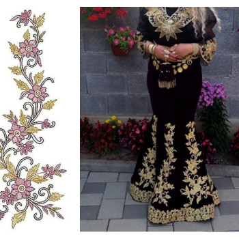 Cording Applique Embroidery Design