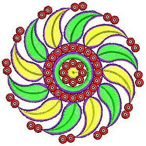 3129 Autumn Season Wear Embroidery Applique Design