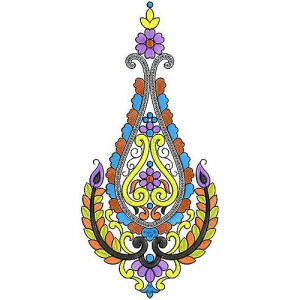 Eyelet Dress Sequins Applique Embroidery Design