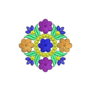 Colorfull Sleeveless Dress | Applique Design