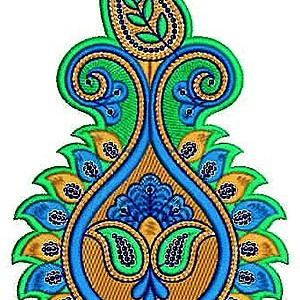 Velvet Applique Embroidery Design