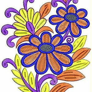 Sun Flower Embroidery Design