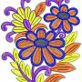 Sun Flower Embroidery Design