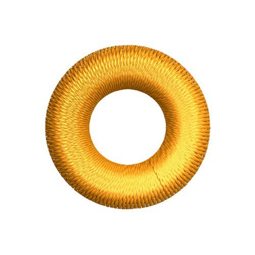 3D Puff Gold Geometric Frames Embroidery Design Set