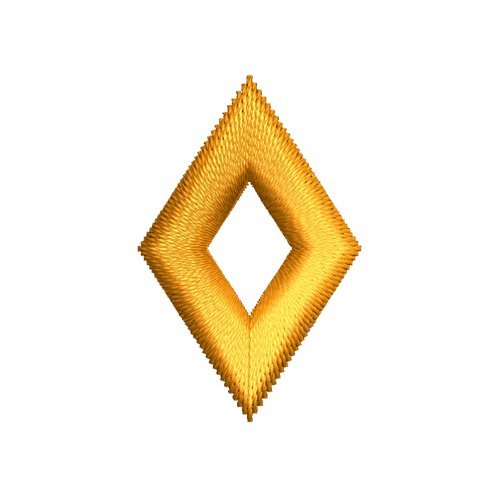 3D Puff Gold Geometric Frames Embroidery Design Set