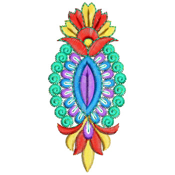 4.13 x 1.88 Inch Applique Embroidery Design