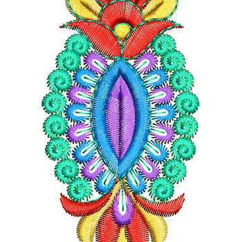 4.13 x 1.88 Inch Applique Embroidery Design