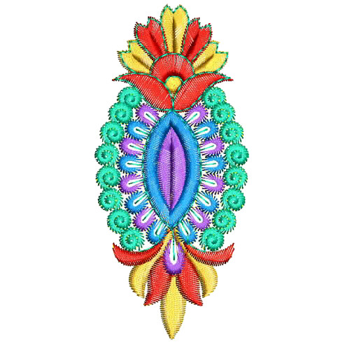 4.13 x 1.88 Inch Applique Embroidery Design