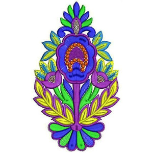 Velvet Jacket | Applique Embroidery Design