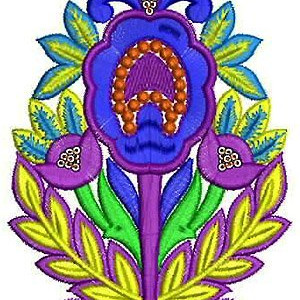 Velvet Jacket | Applique Embroidery Design