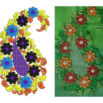 Chennai Saree Latest Embroidery Design