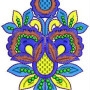 Ethnic Leather Handbag Patch Embroidery Design