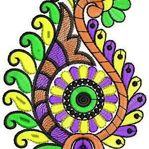 Embroidery Cane Handle Bags Design