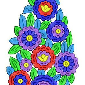 European Elegant Tank Dresses Embroidery Design