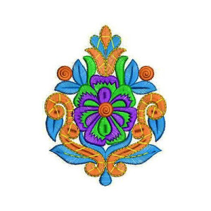 Simple Caftan Embroidery Applique Design