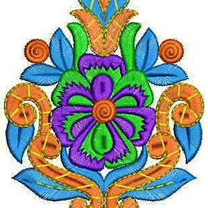 Simple Caftan Embroidery Applique Design