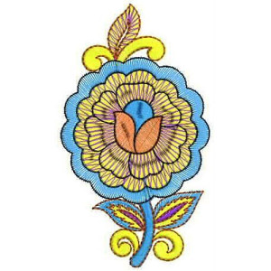 African Cultural Embroidery Applique Design