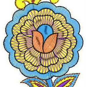 African Cultural Embroidery Applique Design