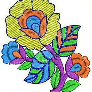 Bollywood Style Scarf Embroidery Design