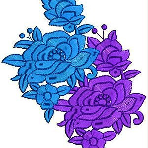 Italian Frock Embroidery Applique Design