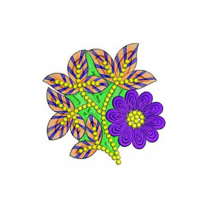 Moroccan Embroidery Style Applique Design