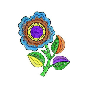 Shoulder Bag Purse Flower Design